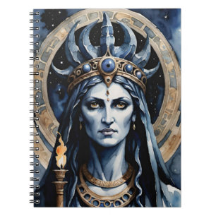 Carnet La déesse grecque païenne Hecate Occulte Reine mys