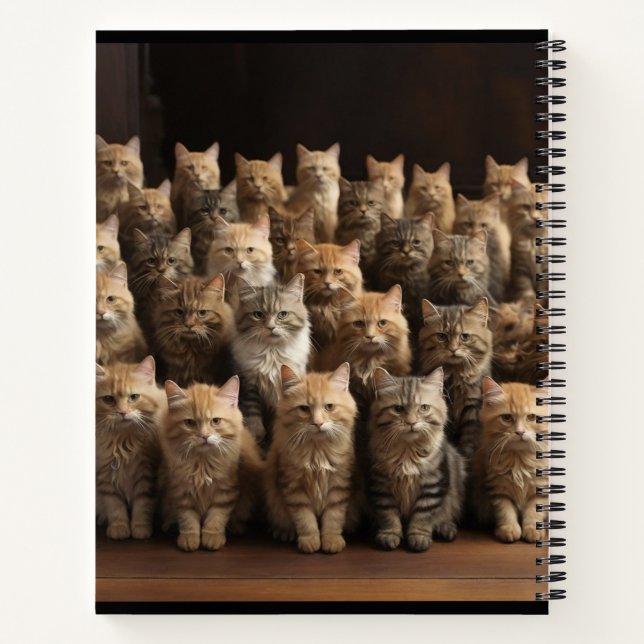 Carnet la famille des chats (Dos)