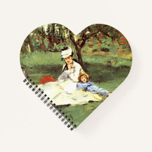 Carnet La famille Monet dans son jardin Edouard Manet