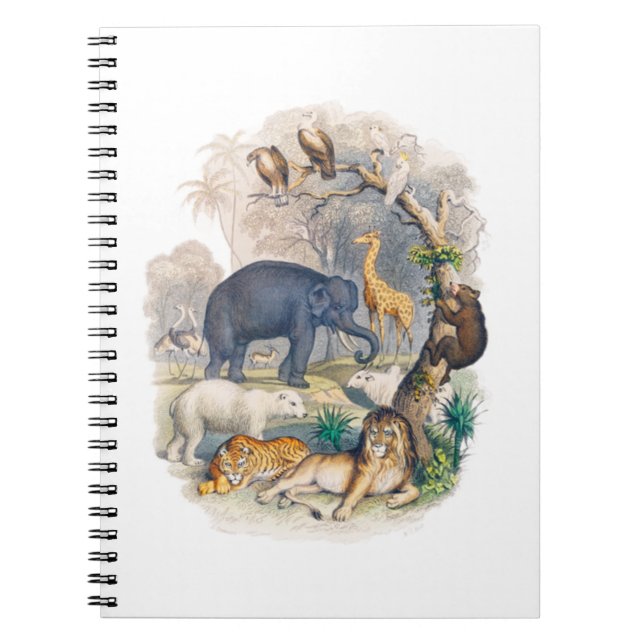 Carnet La faune vintage dans l'art naturel (Devant)