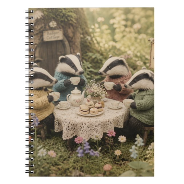 Carnet La fête du thé du blaireau (Devant)