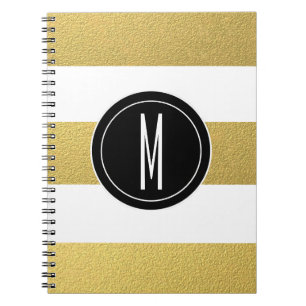 CARNET LA FEUILLE D'OR BARRE LE MONOGRAMME NOIR DE %PIPE%