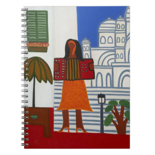 Carnet La fille gitane devant Sacre Coeur 2006