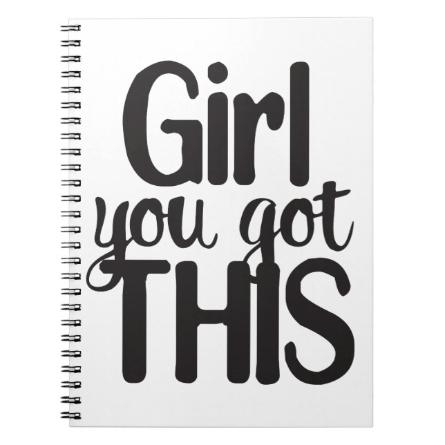 Carnet La Fille Que Vous Avez Totalement Ce Cot Motivatio (Devant)