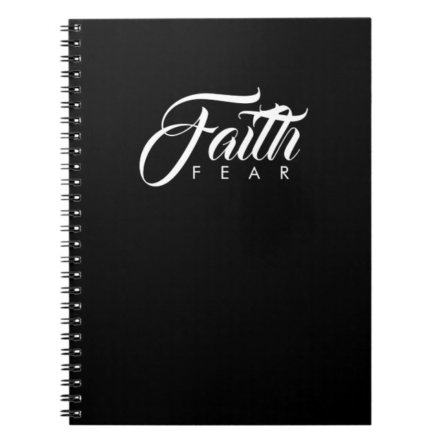 Carnet La foi au-dessus de la peur Noire (Devant)