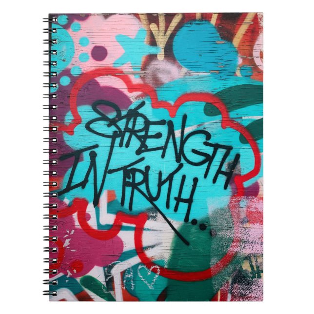 Carnet La force dans la vérité graffiti (Devant)