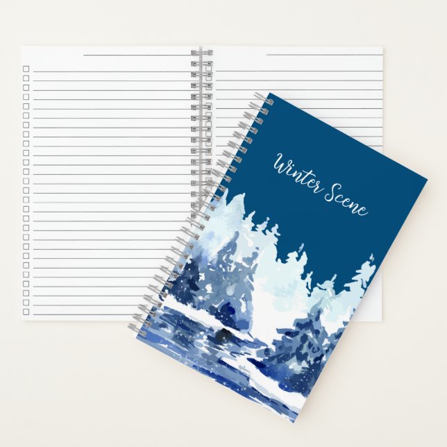 Carnet La forêt d'hiver (À l'intérieur)