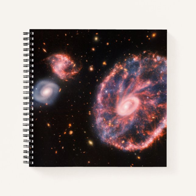Carnet La Galaxie Cartwheel Et Ses Galaxies Compagnons. (Devant)