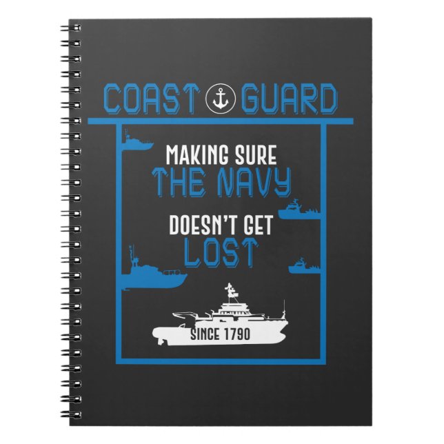 Carnet La garde côtière - marin de cadeau de marine (Devant)