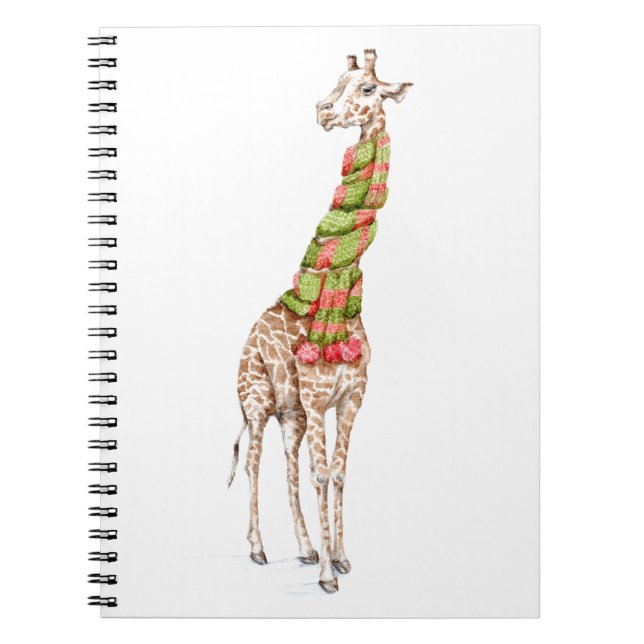 Carnet La girafe dans une écharpe (Devant)