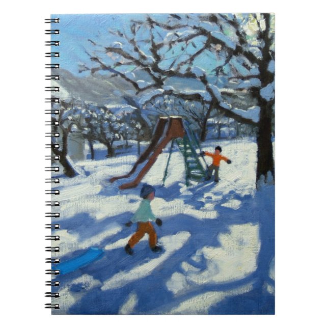 Carnet La glissière en hiver Bourg St Moritz (Devant)