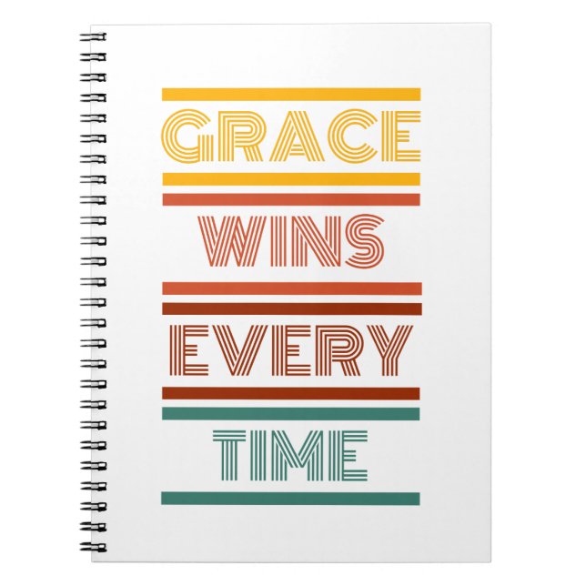 Carnet La grâce gagne à chaque fois (Devant)