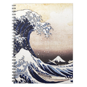 Carnet La grande vague au large de Kanagawa Art japonais