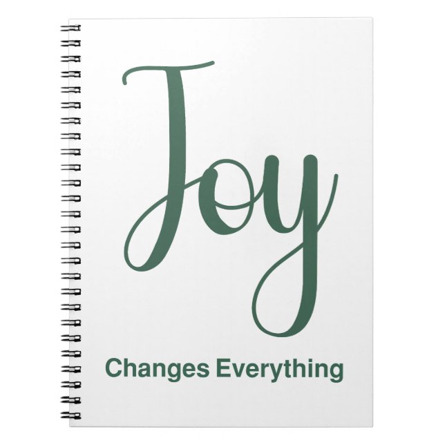 Carnet La joie change tout (Devant)
