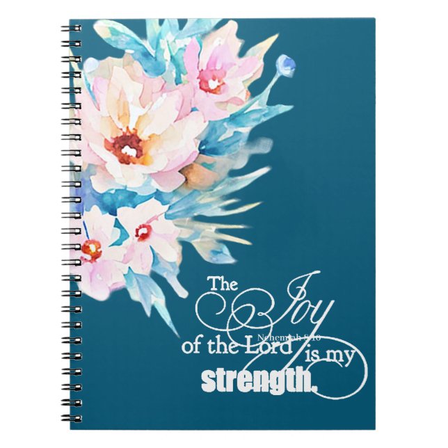 Carnet La Joie du Seigneur floral (Devant)