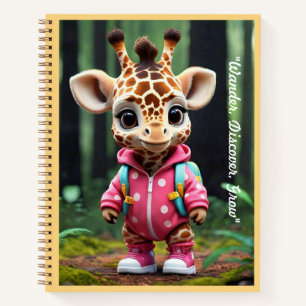 Carnet "La journée amusante de la girafe"