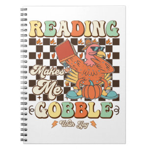 Carnet La Lecture Me Rend Gobble Avec Joie Cool Thanksgiv