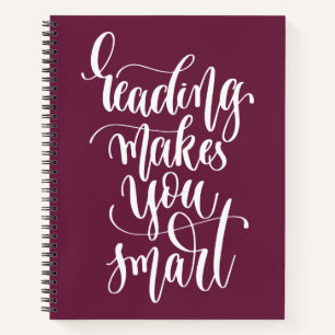 Carnet La lecture vous rend intelligent