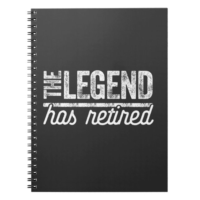 Carnet la légende a pris sa retraite (Devant)