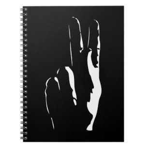 Carnet la lettre K dans la langue des signes