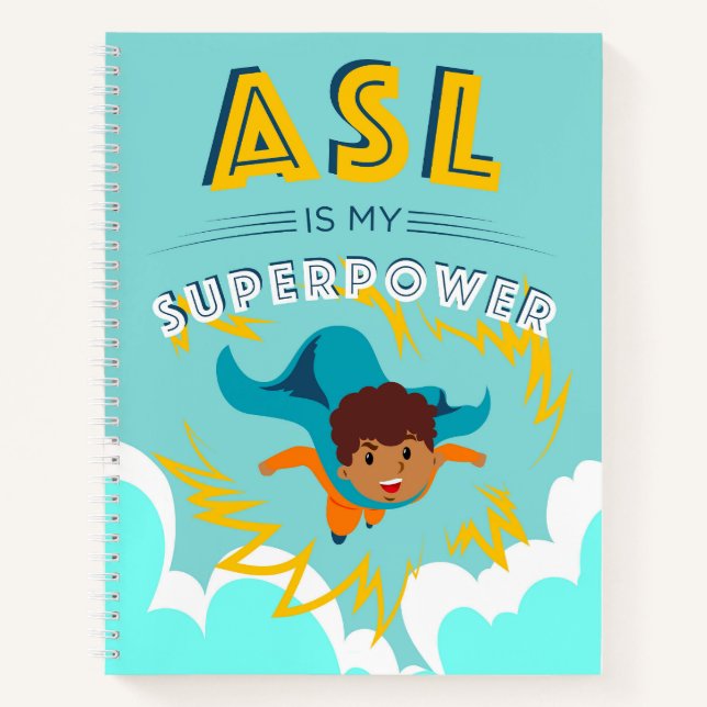 Carnet La LSF est mon superpouvoir (Devant)
