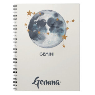 Carnet La lune céleste de zodiaque tient le premier rôl