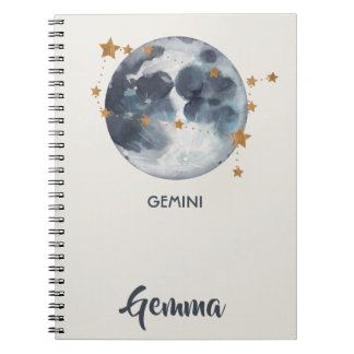 Carnet La lune céleste de zodiaque tient le premier rôle