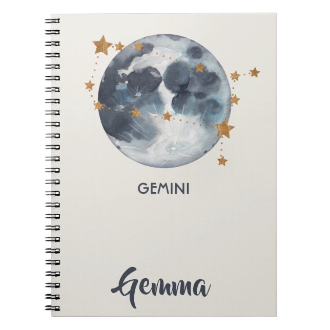 Carnet La lune céleste de zodiaque tient le premier rôle (Devant)