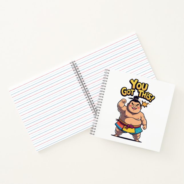Carnet La lutteuse de Sumo avec la motivation "Vous avez  (Intérieur)