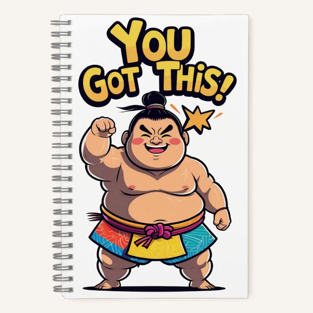 Carnet La lutteuse de Sumo avec la motivation "Vous avez  (Recto)