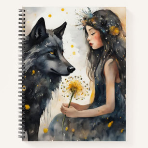 Carnet La magie de la nature : les secrets du loup noir