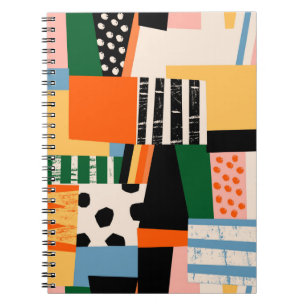 Carnet La main a dessiné différentes formes. Abstrait con