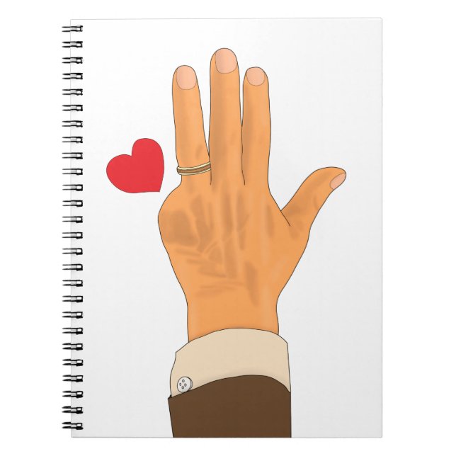 Carnet La main gauche de Lula et un coeur (Devant)