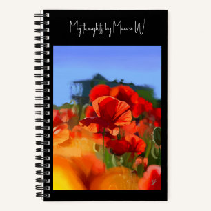 Carnet La Maison du Pavot - Personnalisable Artistique