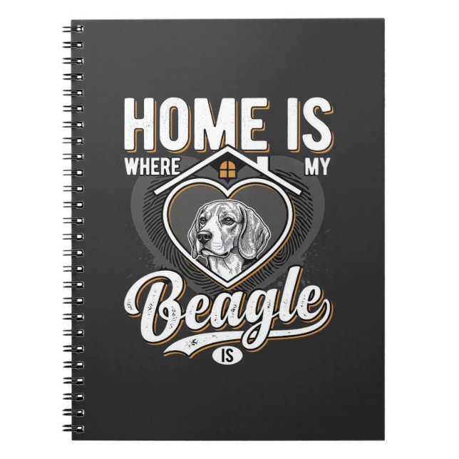 Carnet La maison est où est mon Beagle_1 (Devant)