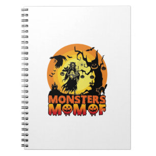 Carnet La maman des monstres Halloween Monstre Fantôme Sq