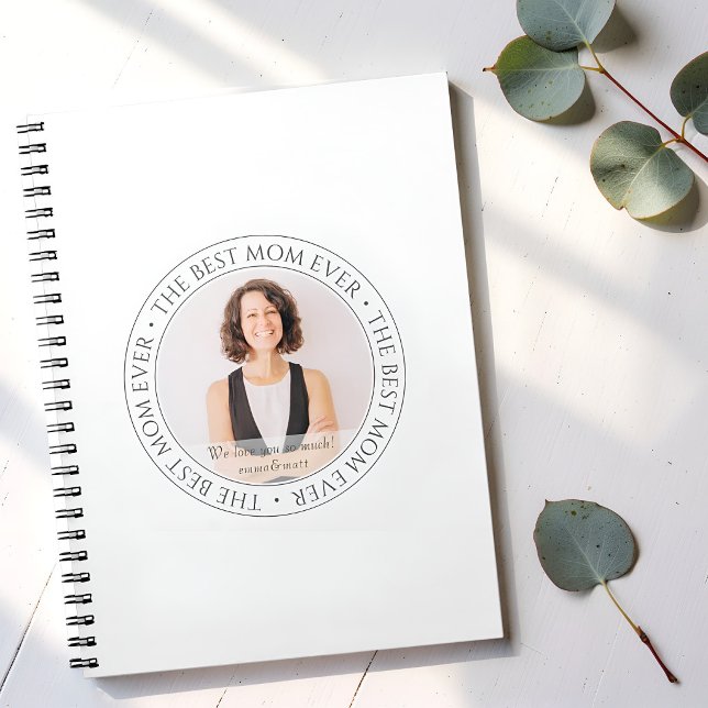 Carnet La Meilleure Mère de Tous les Temps Photo Moderne  (Créateur téléchargé)