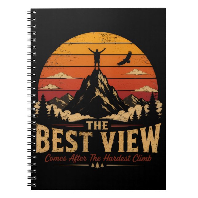 Carnet La Meilleure Vue Vient Après le Plus Dur (Devant)
