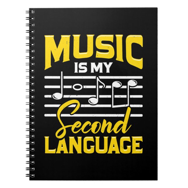 Carnet La musique enseignante est ma langue seconde (Devant)