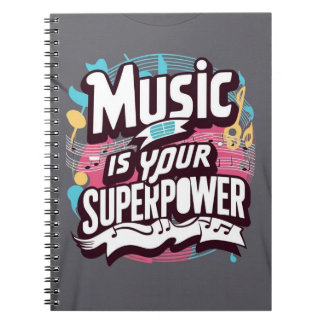 Carnet La musique est votre super-pouvoir