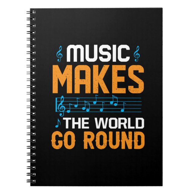 Carnet La musique fait tourner le monde (Devant)
