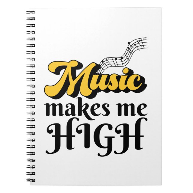 Carnet La Musique Me Fait Haut (Devant)