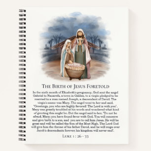 Carnet La naissance de Jésus prédit - Nativité Scène 