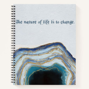 Carnet La nature de la vie est de changer