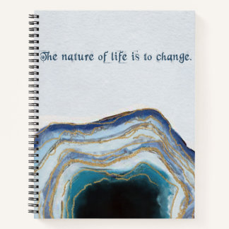 Carnet La nature de la vie est de changer