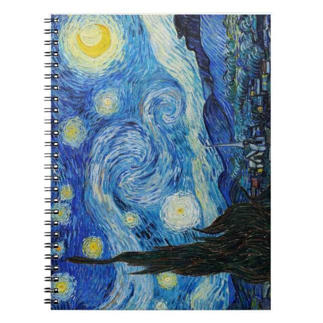 Carnet La nuit étoilée de Vincent Van Gogh (Devant)