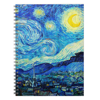 Carnet La nuit étoilée par Vincent Van Gogh
