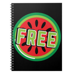 Carnet La pastèque Palestine libre - Liberté pour les Pal