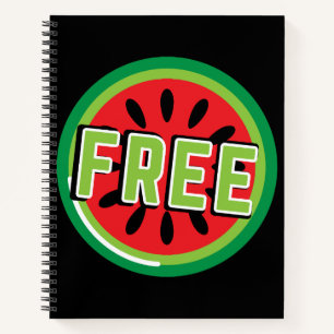 Carnet La pastèque Palestine libre - Liberté pour les Pal