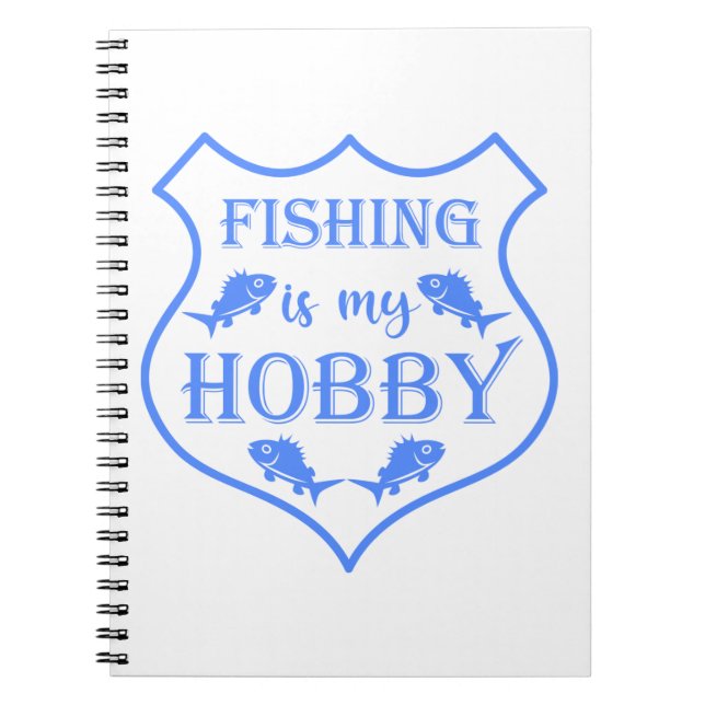 Carnet La pêche est ma citation de bouclier de loisir sur (Devant)